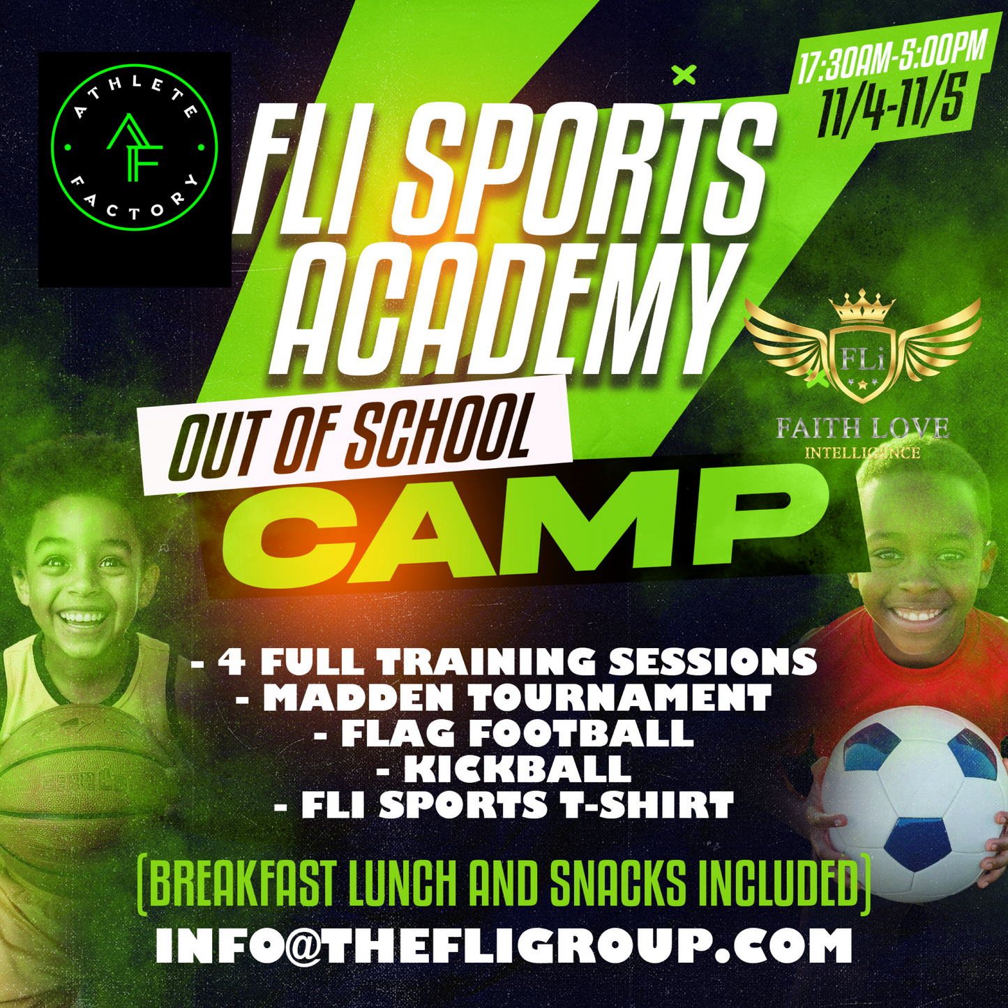 FLi Sports Academy Out of School Camp (Two Day Bundle)